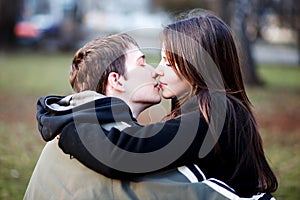 First kiss photo