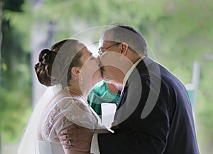 First Kiss of Married Couple