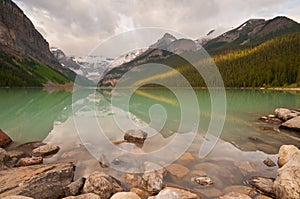 First light at Lake Louise