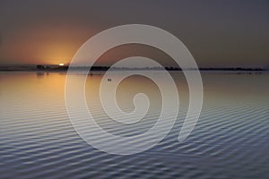 First light at the Neuse River, New Bern, North Carolina