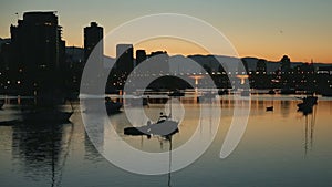 First Light Skyline, False Creek, Vancouver