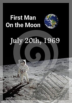 First man on the moon was in 1969