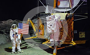 first moonlanding with the apollo 11 man on the moon 1963 photo