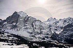 First mountain in Grindelwald with Alpine views Switzerland