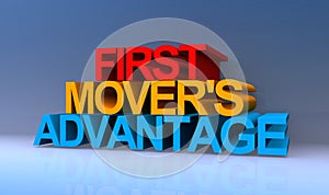 First mover`s advantage on blue