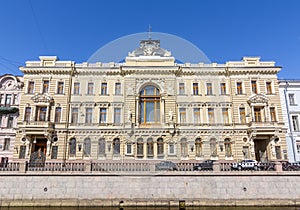 First Mutual Credit Society House on Griboyedov canal, Saint Petersburg, Russia