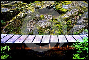 First Nation Rock Carvings, Bella Coola, British Columbia