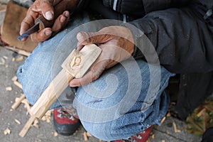 BC Totem Pole Carver photo