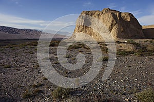 The First Pier of Great Wall in the Gobi Desert