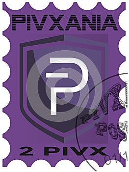 First PIVX postal stamp