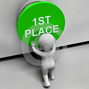 First Place Button Shows 1st Place And Winner