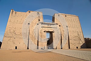 The first pylon at Edfu Temple