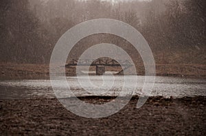 The first rain in spring