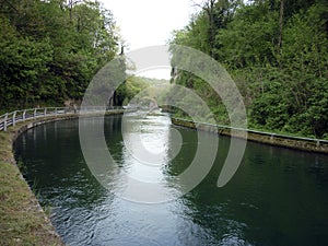 First section of the Paderno canal