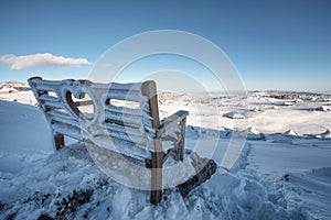 First snow in Velika Planina, Kamnik, Slovenia.