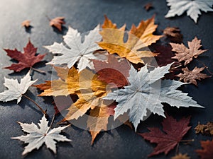 A dramatic snowflake in winter