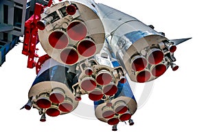 First stages and propulsion nozzles of spacecraft Vostok-1