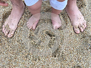 First steps on the sand