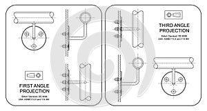 First and Third Angle Orthographic Projection