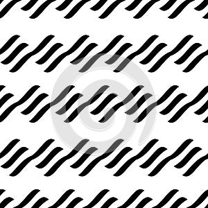 Abstract Line Shape Monochrome Vertical Seamless Pattern | Trilli Series