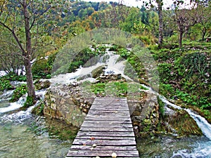 The first waterfalls on the Korana River, below the Plitvice Lakes National Park - Croatia Prvi slapovi na rijeci Korani