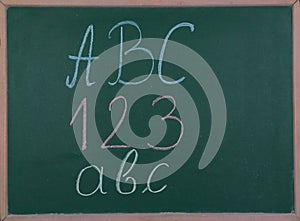 First writing lesson.