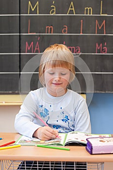 First year schoolgirl