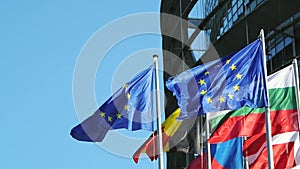 Firsts EU countries flags