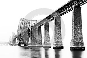 Firth of Forth Bridge in South Queensferry, Edinburgh, Scotland