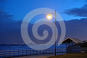 Firth of Forth from Fife, Scotland, at nightfall