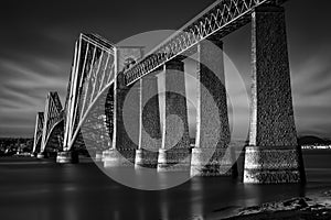 Firth of Forth Rail Bridge in South Queensferry, Edinburgh, Scotland