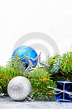 Firtree and christmas decor