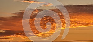 Firy sky sunset
