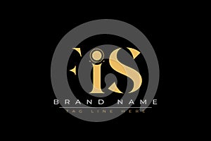 FIS abstract letter logo design