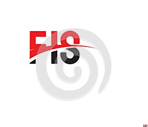 FIS Letter Initial Logo Design Vector Illustration photo
