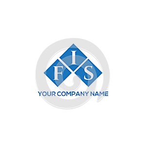 FIS letter logo design on WHITE background. FIS creative initials letter logo concept. FIS letter design photo