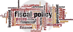 Fiscal policy word cloud