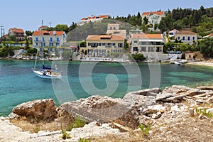 Fiscardo traditional village at Kefalonia