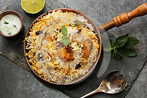 Fish Biryani with Raita