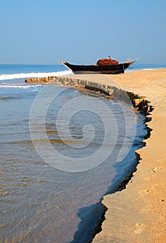 Fish Boat on the Shore