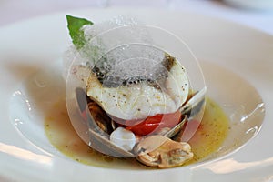 Fish bouillabaisse gourmet decorative food