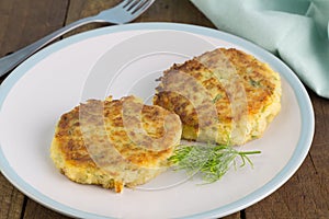 Fish cakes with dill