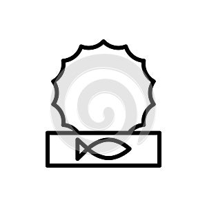 Fish, canned food icon. Simple line, outline vector elements of camping icons for ui and ux, website or mobile application