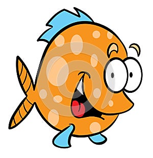 Fish cartoon illustration