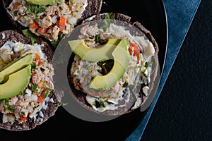 Fish Ceviche on Blue Corn Tostadas, Mexican Food