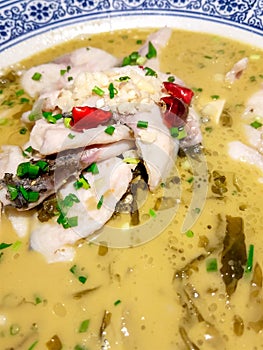 Fish with Chinese Sauerkraut soup