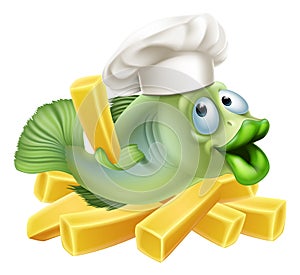 Fish and chips chef
