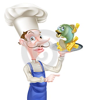 Fish and Chips Chef Pointing