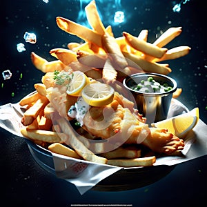 Fish and chips, classic dish enjoyed for centuries, is a symphony of flavors and textures