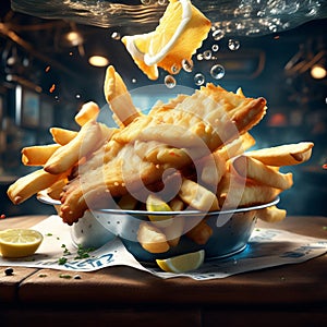 Fish and chips, classic dish enjoyed for centuries, is a symphony of flavors and textures